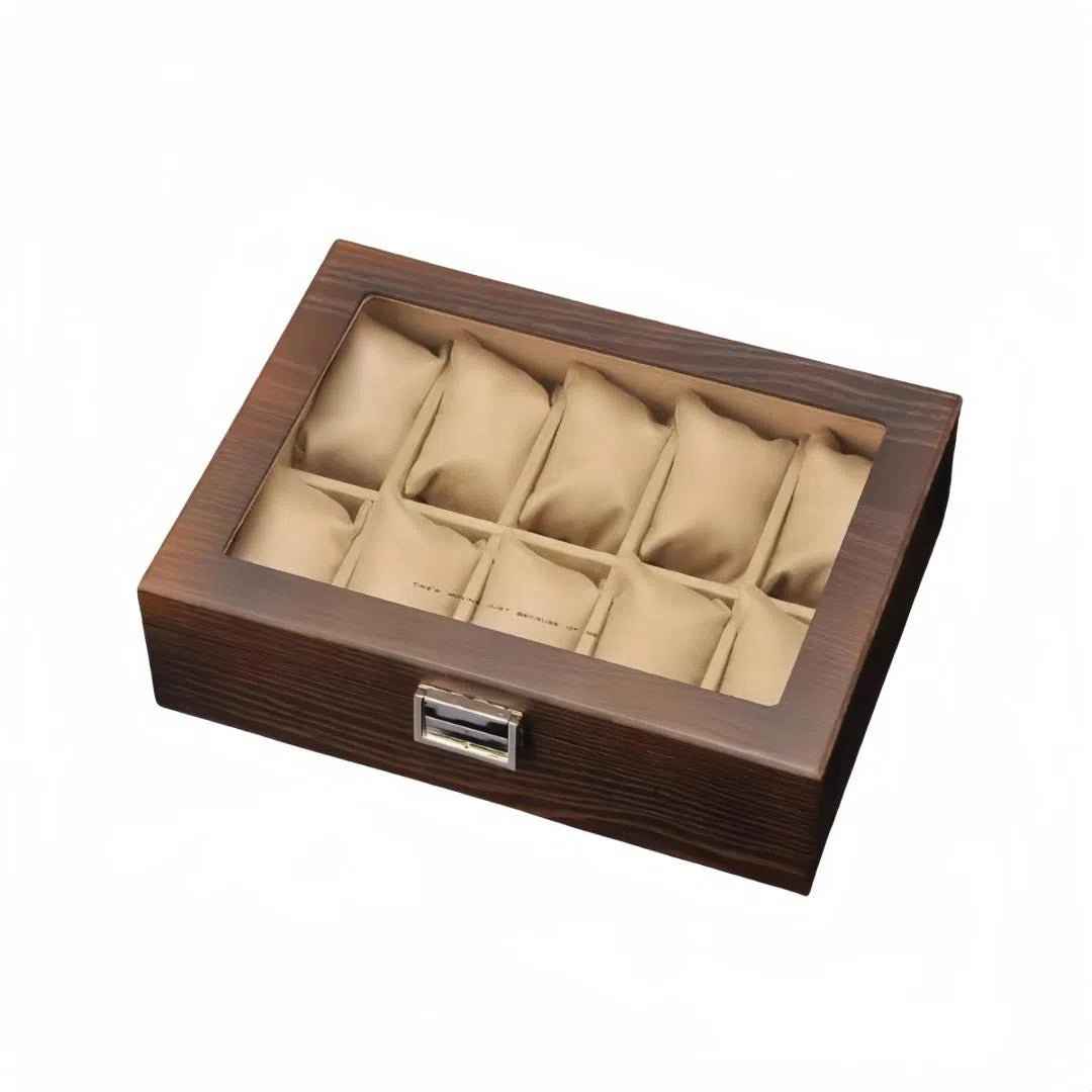 Porta orologi - Eleganza 10 orologi Marrone chiaro-Le Remontoir-1