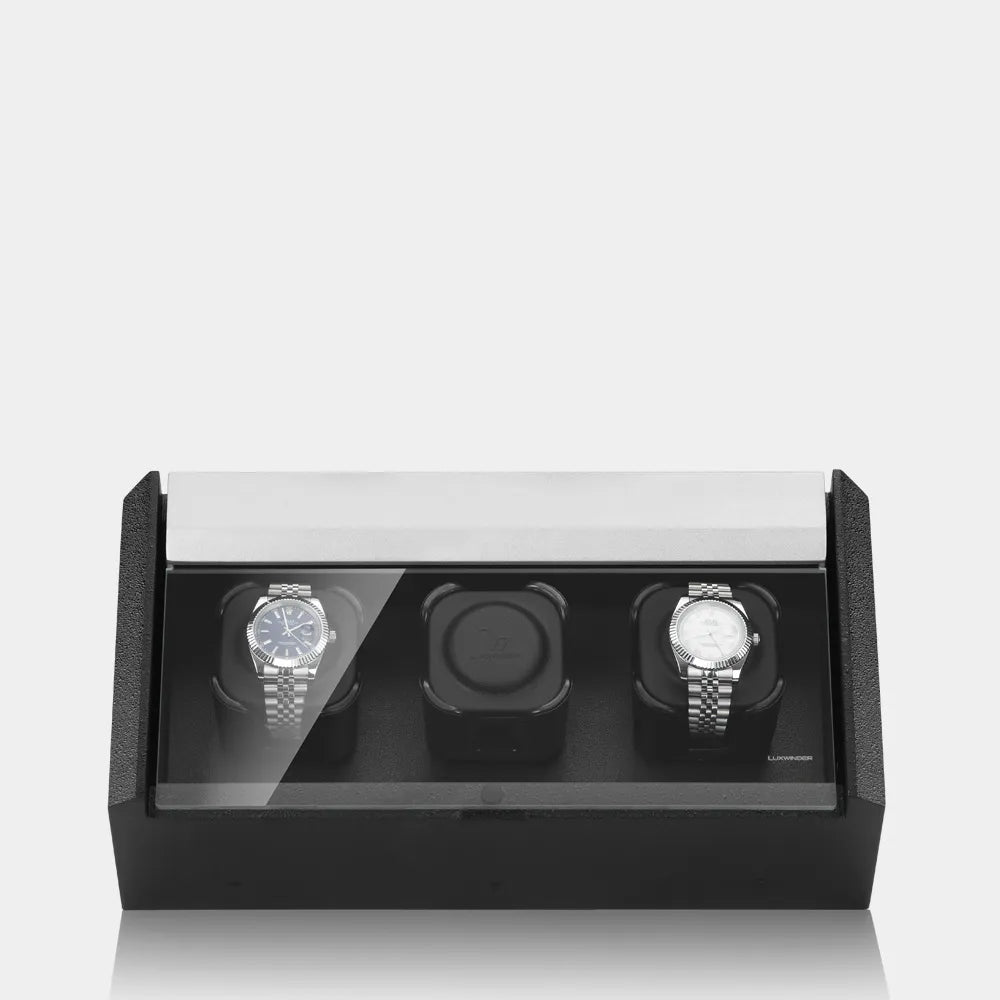Carica Orologi Automatici - CARAT 3 Orologi Grigio / Nero-Le Remontoir-3