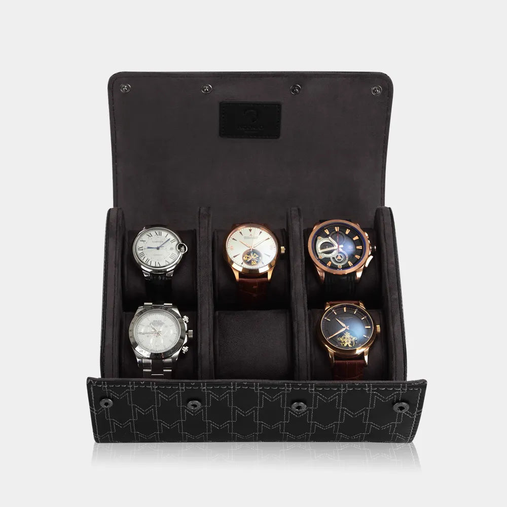 Porta orologi - OPTIMUS 6 orologi Nero / Bianco-Porta Orologi-2