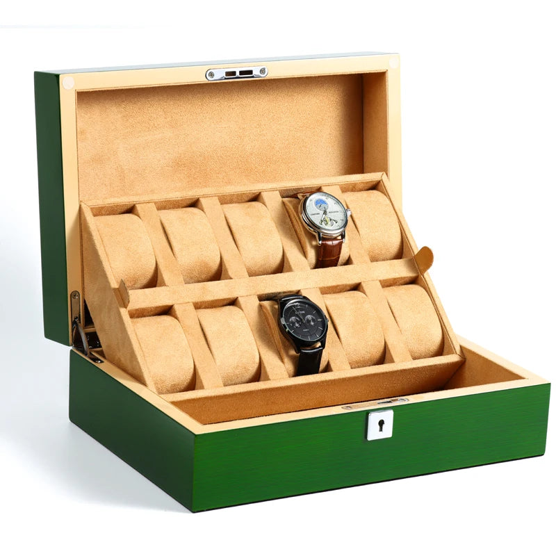 Porta orologi 10 Montre Verde/Beige-Le Remontoir-4