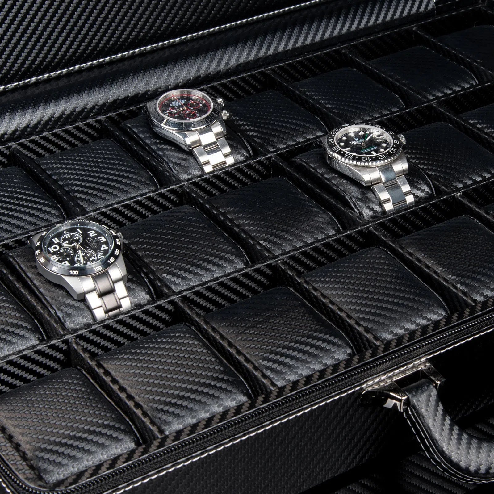 Porta Orologi - Tampa 24 Orologi Nero / Carbonio-Porta Orologi-3