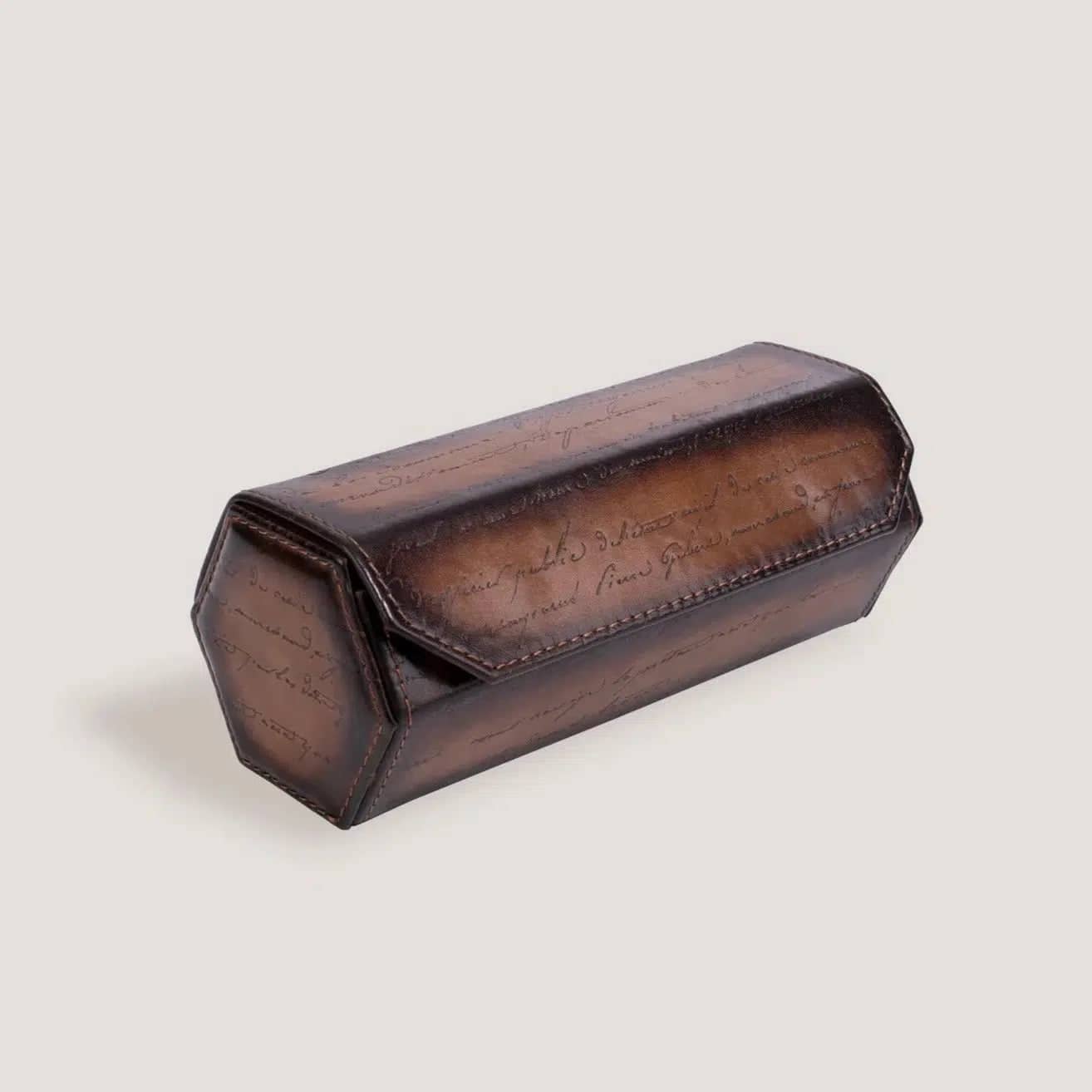 Porta Orologi - Galata Esagonale Pergamena Java Marrone-Le Remontoir-1