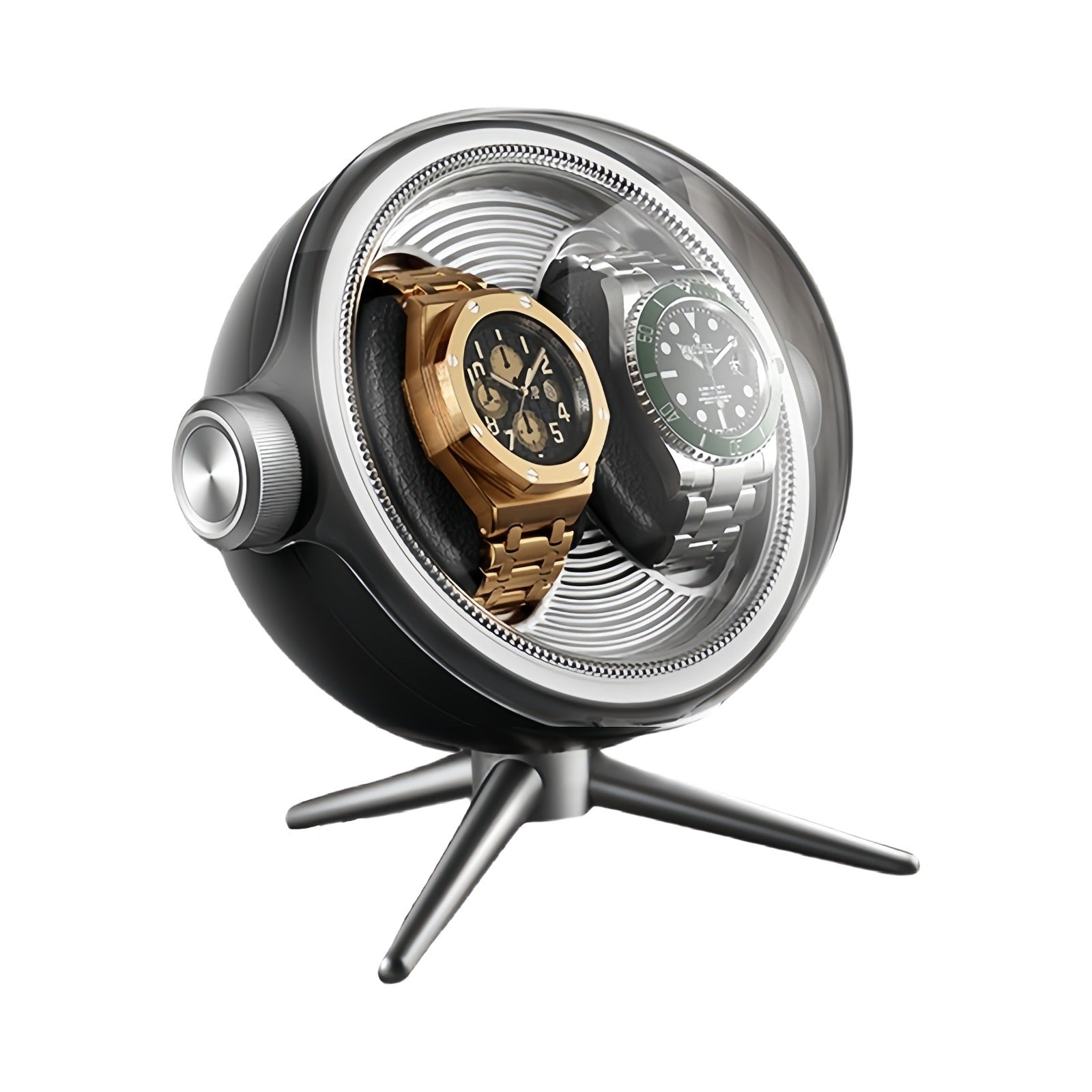 Carica Orologi Automatici - Tripode Duo Nero-Le Remontoir-1