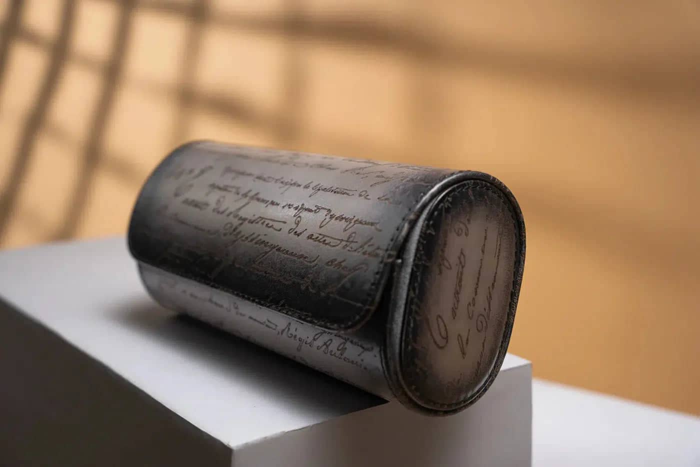 Porta Orologi - Galata Pergamena Platino Grigio-Le Remontoir-2