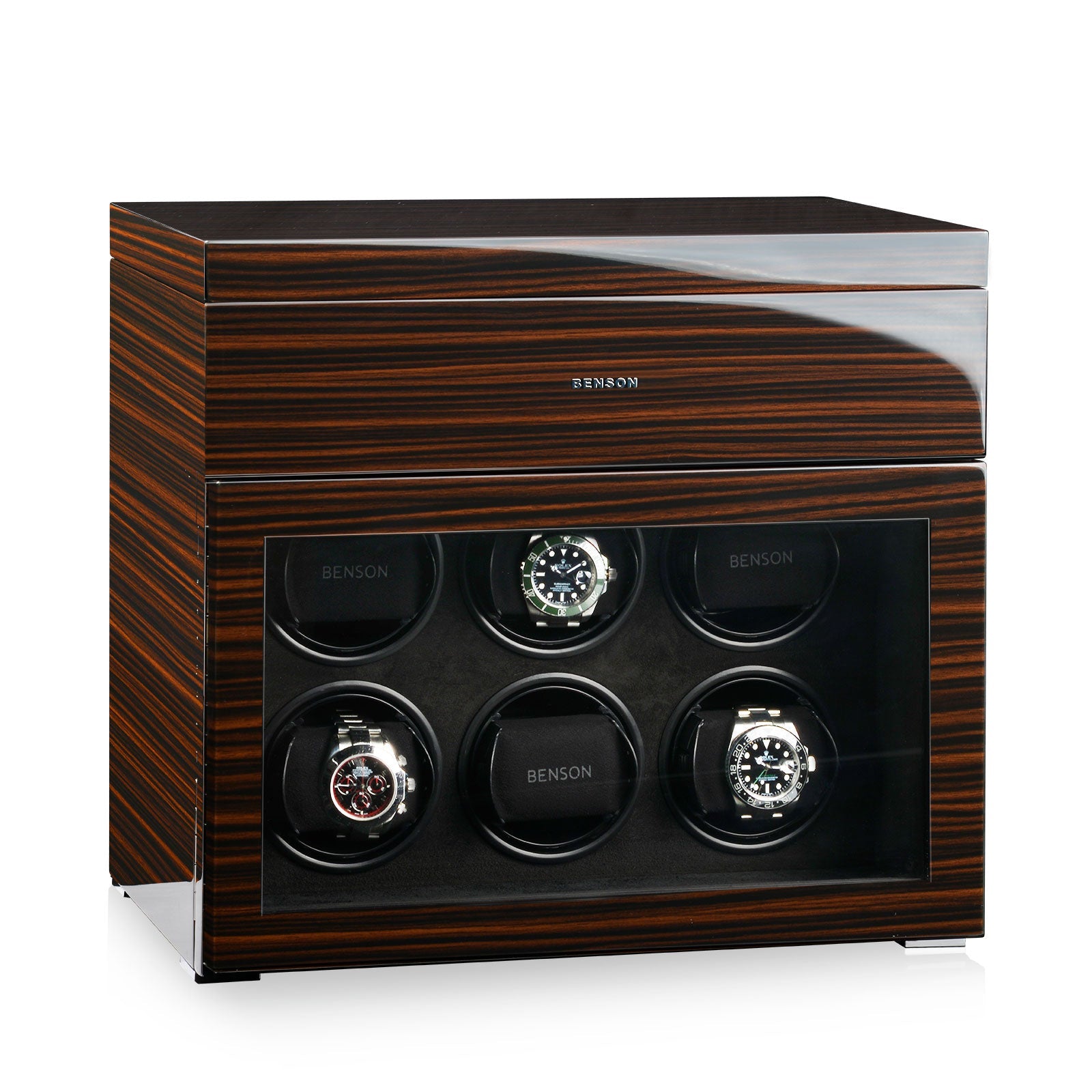 Carica Orologi Automatici - Ebano Alta Lucentezza Serie 6-Le Remontoir-1