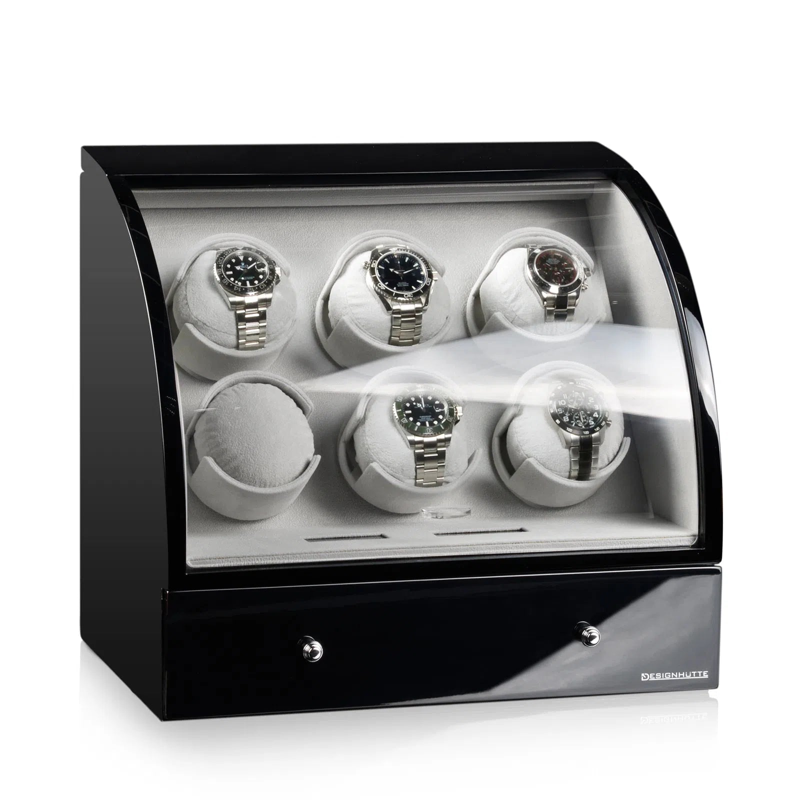 Carica Orologi Automatici - Basel 6 LCD Nero-Le Remontoir-1