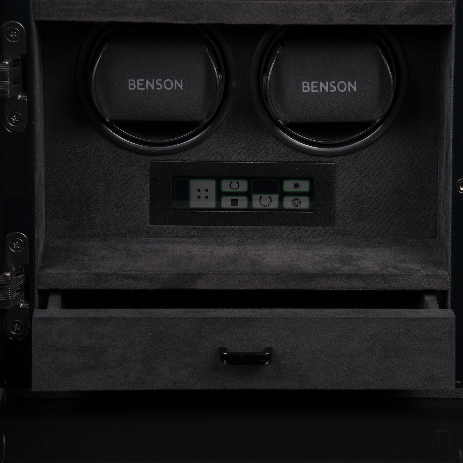 Carica Orologi Automatici - Porta Orologi Compact Smart Tech II Doppio Nero-Le Remontoir-3