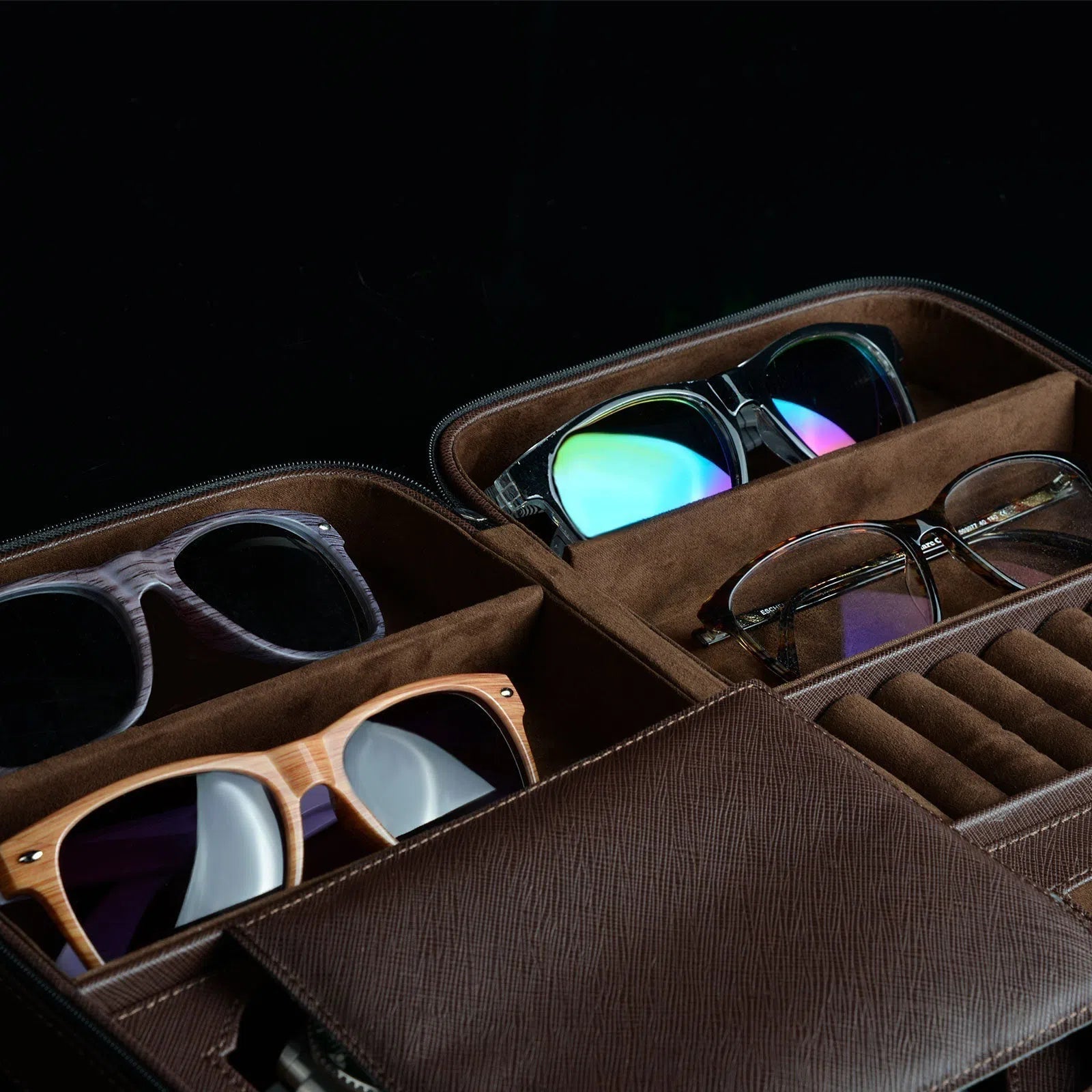 Porta Orologi - Lifestyle Saffiano Marrone-Le Remontoir-4