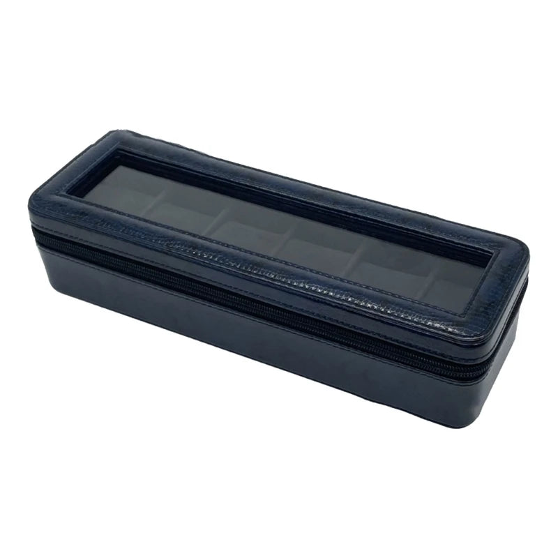 Scatola porta orologi classica blu navy-Le Remontoir-1