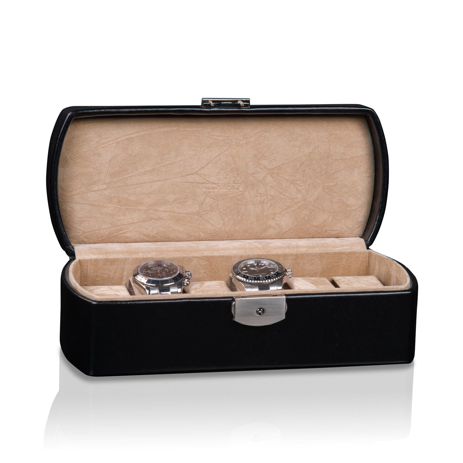 Porta Orologi - Merino 6 orologi Nero-Le Remontoir-1