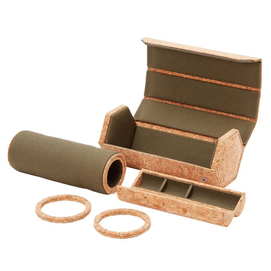 Astuccio porta orologi triplo esagonale Cortica con capsula-Porta Orologi-3