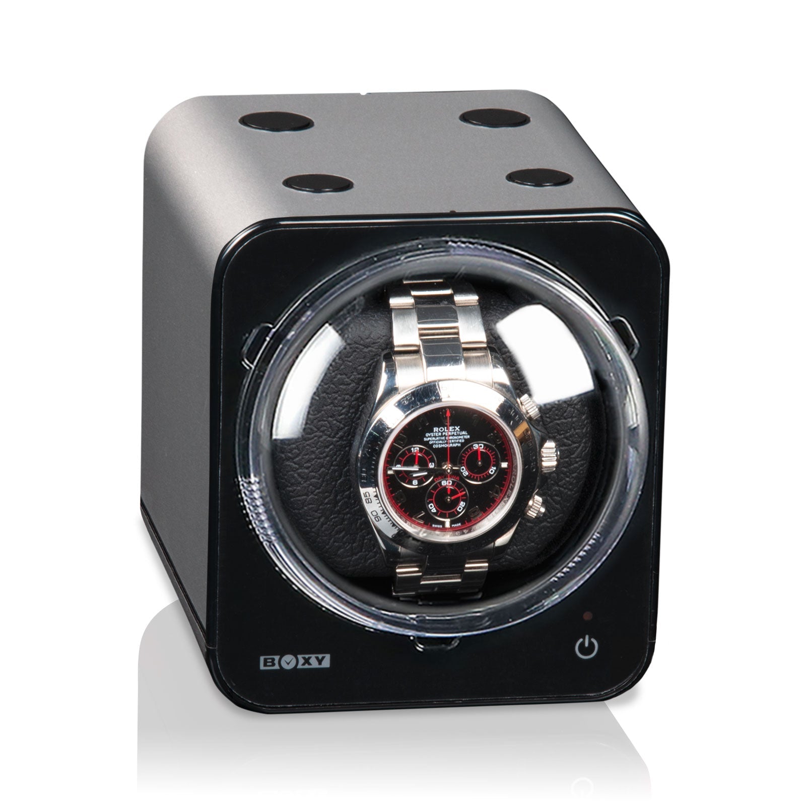 Carica Orologi Automatici Boxy Fancy Brick - Platino senza Alimentazione-Le Remontoir-1