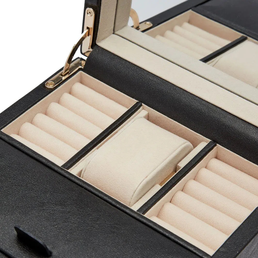 Carica Orologi Automatici - Palermo 1 Orologio Nero con Porta Gioielli-Le Remontoir-3