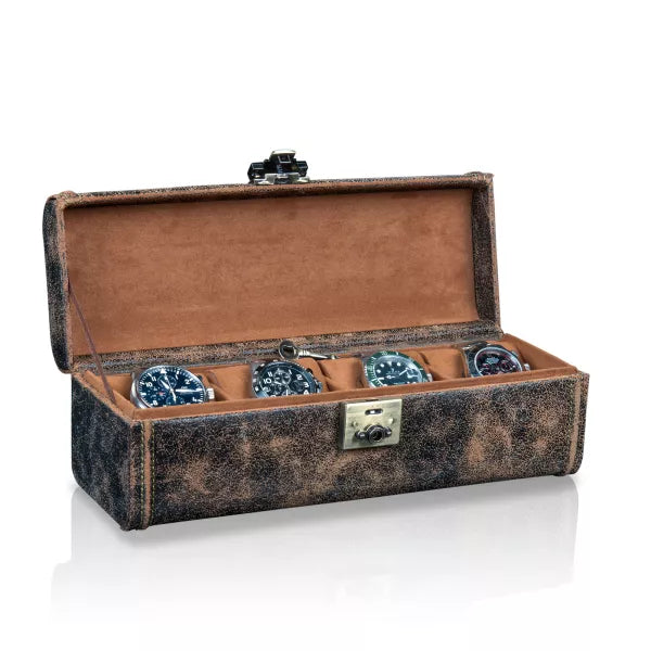 Porta Orologi - Cubano 4 Orologi Marrone-Porta Orologi-4