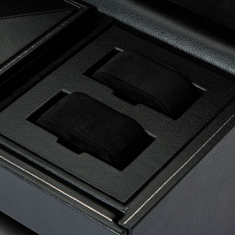 Carica orologi automatici triplo British Racing con porta orologi Nero-Le Remontoir-4