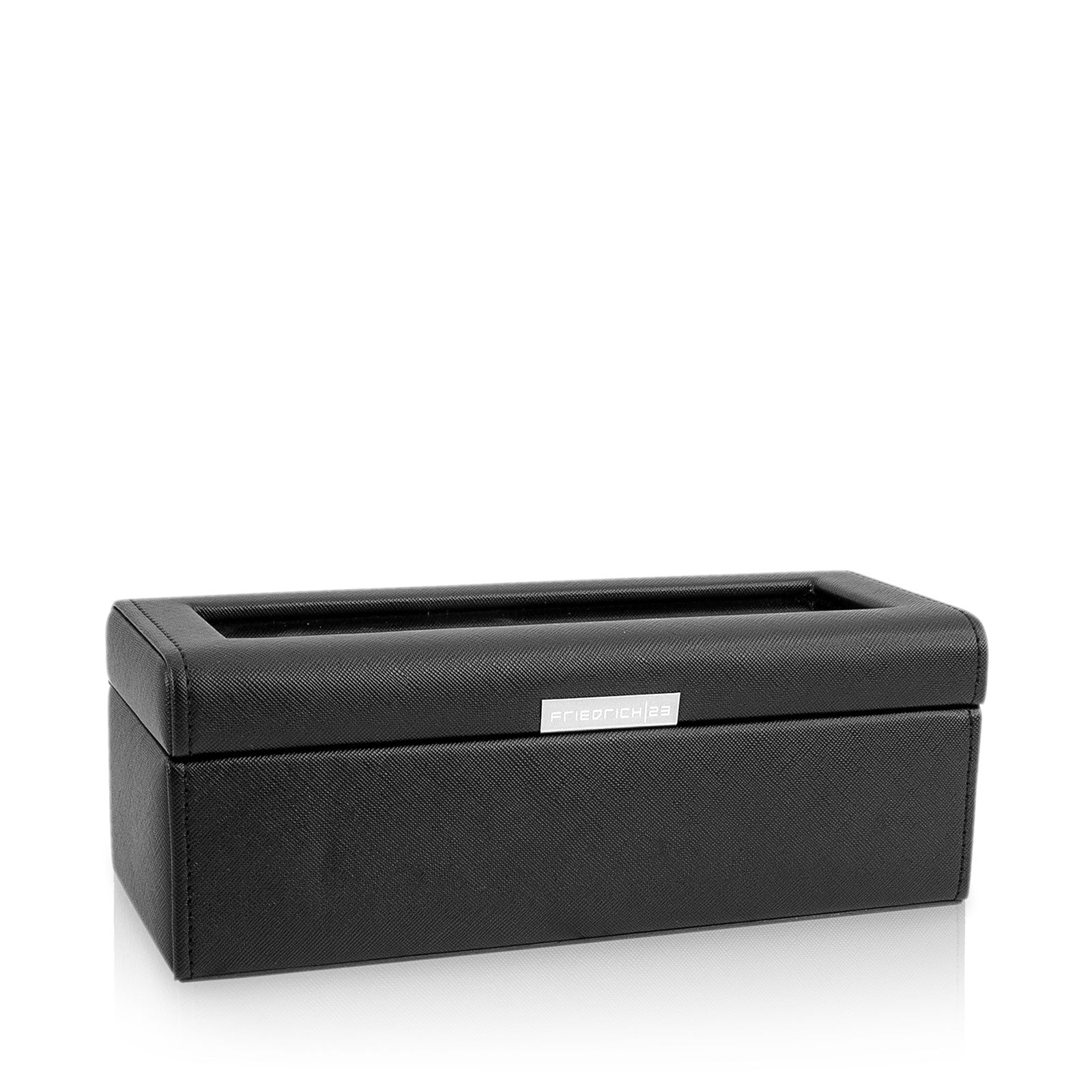 Porta Orologi - Bond Cross Grain 4 Nero-Le Remontoir-2