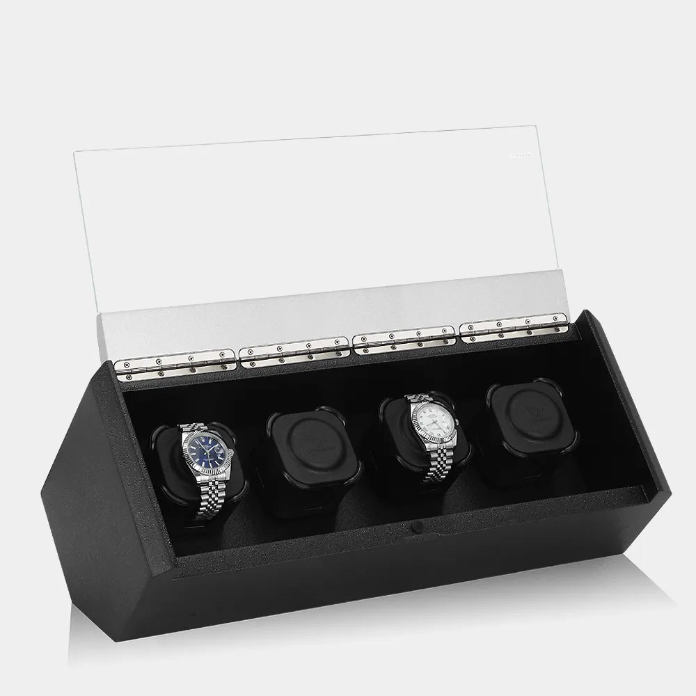 Carica Orologi Automatici - CARAT 4 Orologi Grigio / Nero-Le Remontoir-1