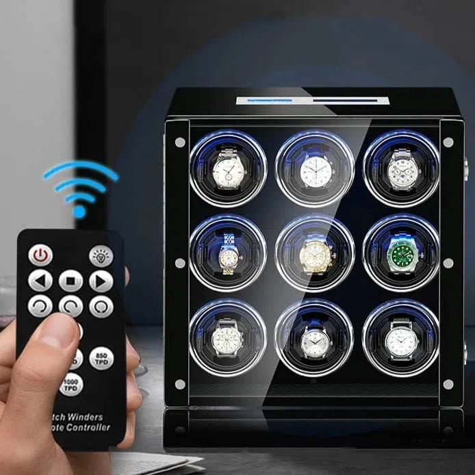 Carica Orologi Premium Marrone per Orologio Automatico con 4 Scomparti-Le Remontoir-2