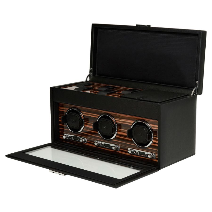 Carica orologi automatici triplo Roadster con porta orologi-Le Remontoir-1