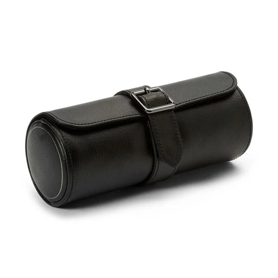 Porta orologi triplo British Racing nero-Le Remontoir-5