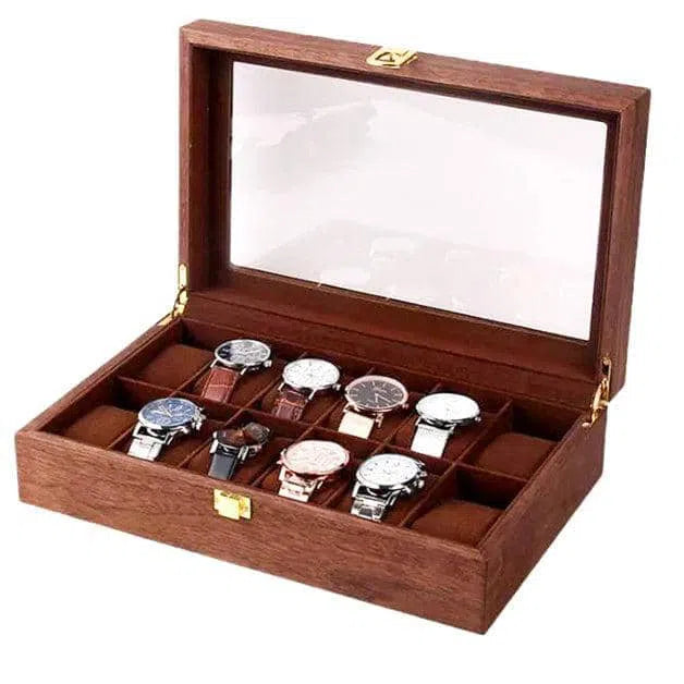 Cofanetto Porta Orologi - Teck Spazioso-Le Remontoir-1