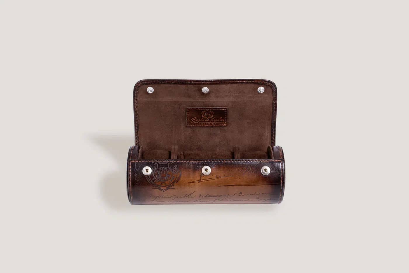 Porta Orologi - Aras Rotolo Pergamena Marrone-Le Remontoir-3