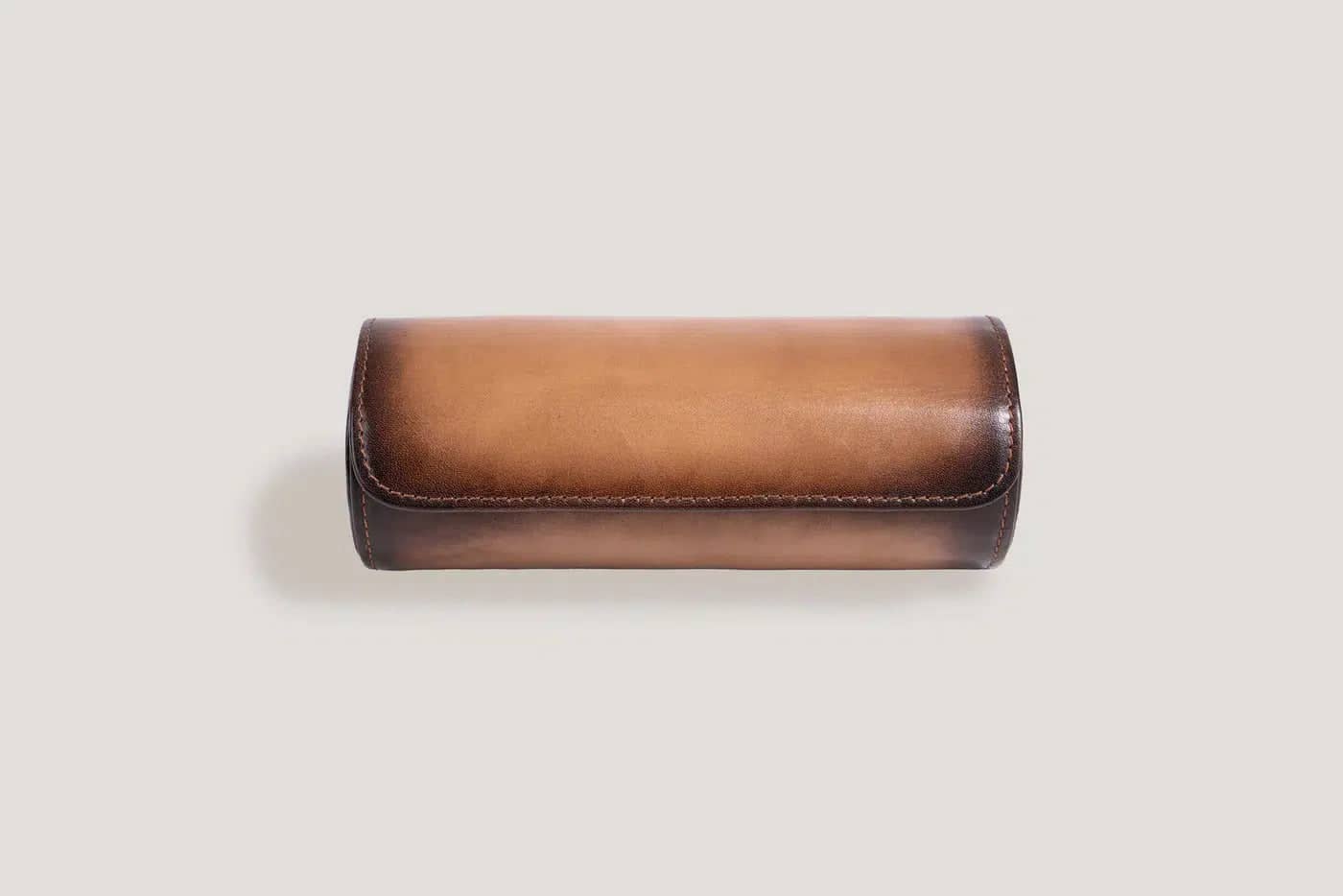 Porta Orologi - Aras Rotolo Marrone Miele-Le Remontoir-3