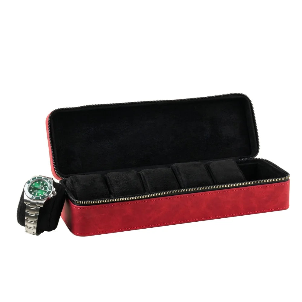 Porta orologi - Astuccio Classico Rosso-Le Remontoir-3