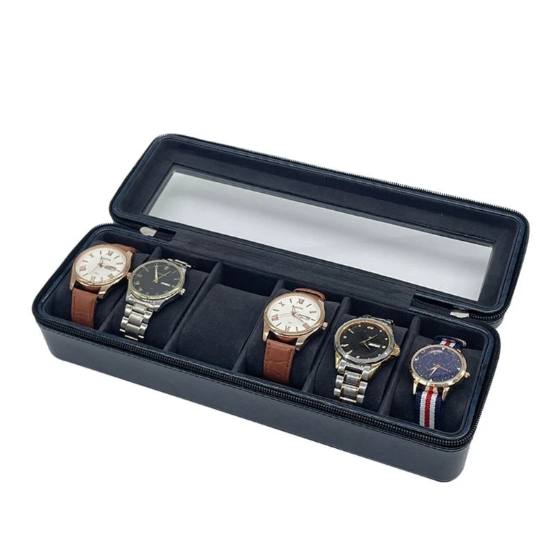 Scatola porta orologi classica blu navy-Le Remontoir-3