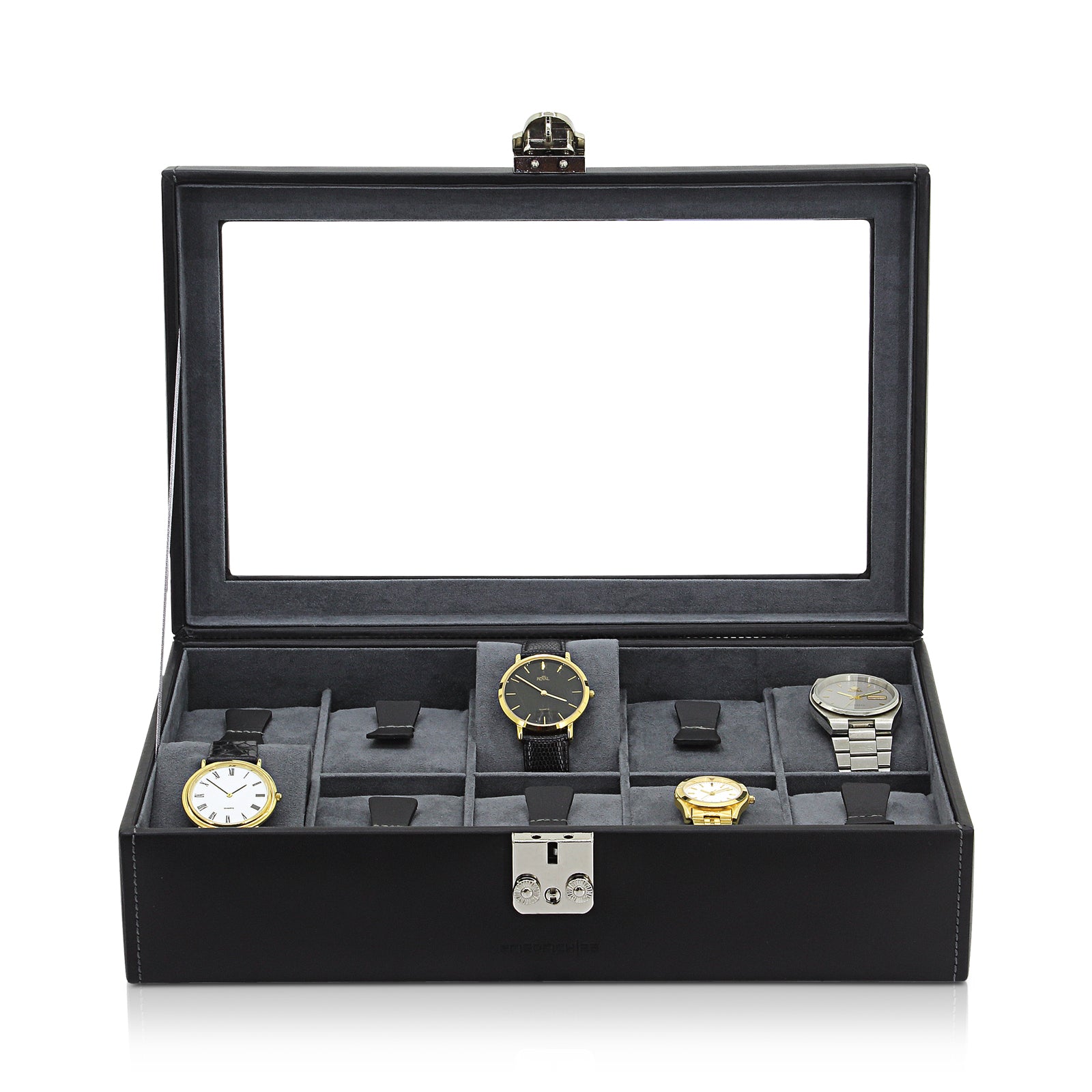 Porta Orologi - Infinity 10 Nero/Antracite-Le Remontoir-3