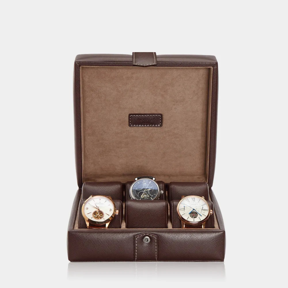 Porta Orologi - GALLANTE 6 Orologi Marrone-Porta Orologi-1
