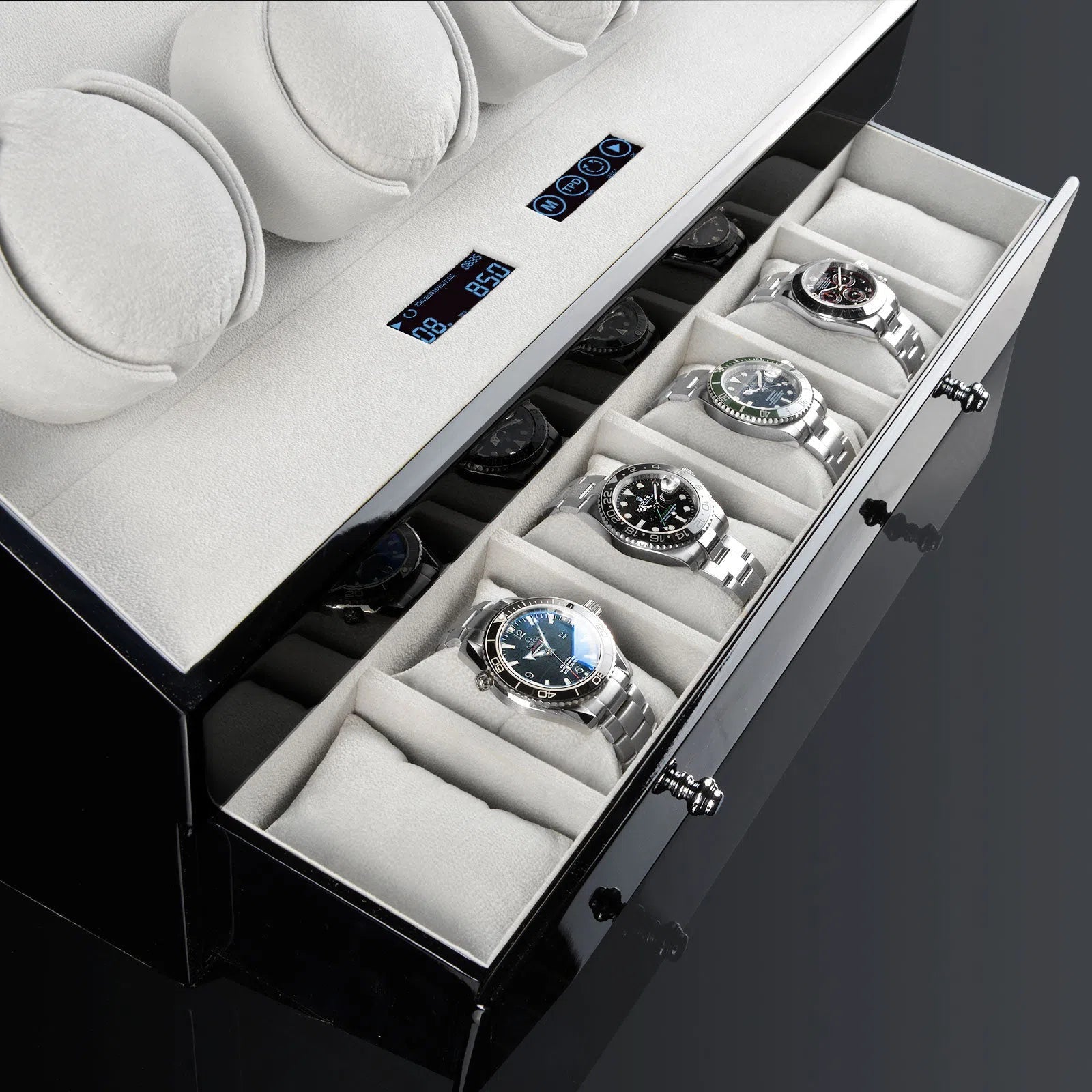 Carica Orologi Automatici - San Diego 4 Nero / Grigio-Le Remontoir-2