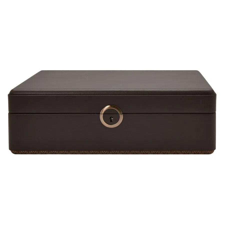 Scatola porta orologi Terre Café per 5 orologi con spazio di archiviazione-Le Remontoir-2