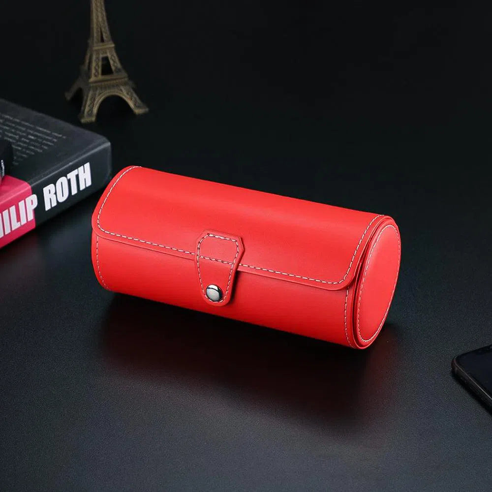 Custodia per Orologio - Semplice Rosso-Le Remontoir-3