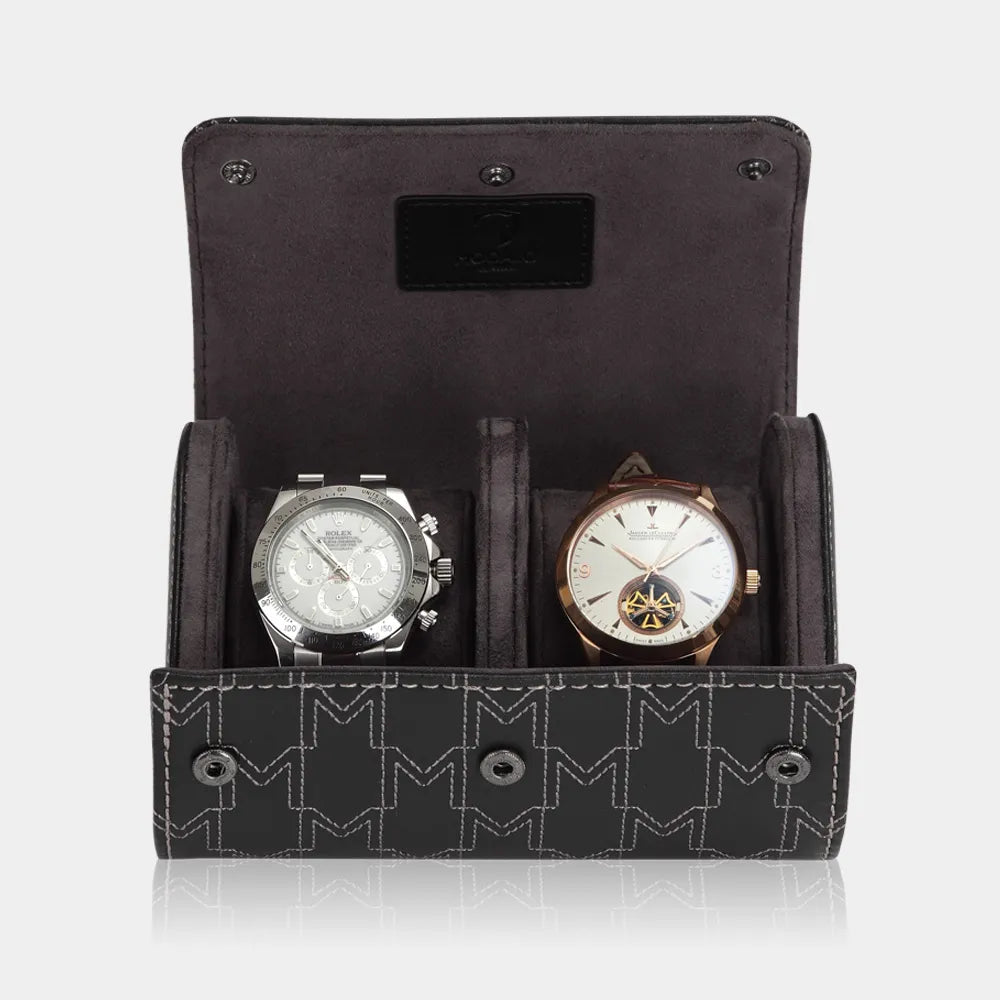 Porta Orologi - OPTIMUS 2 Orologi Nero / Bianco-Porta Orologi-2