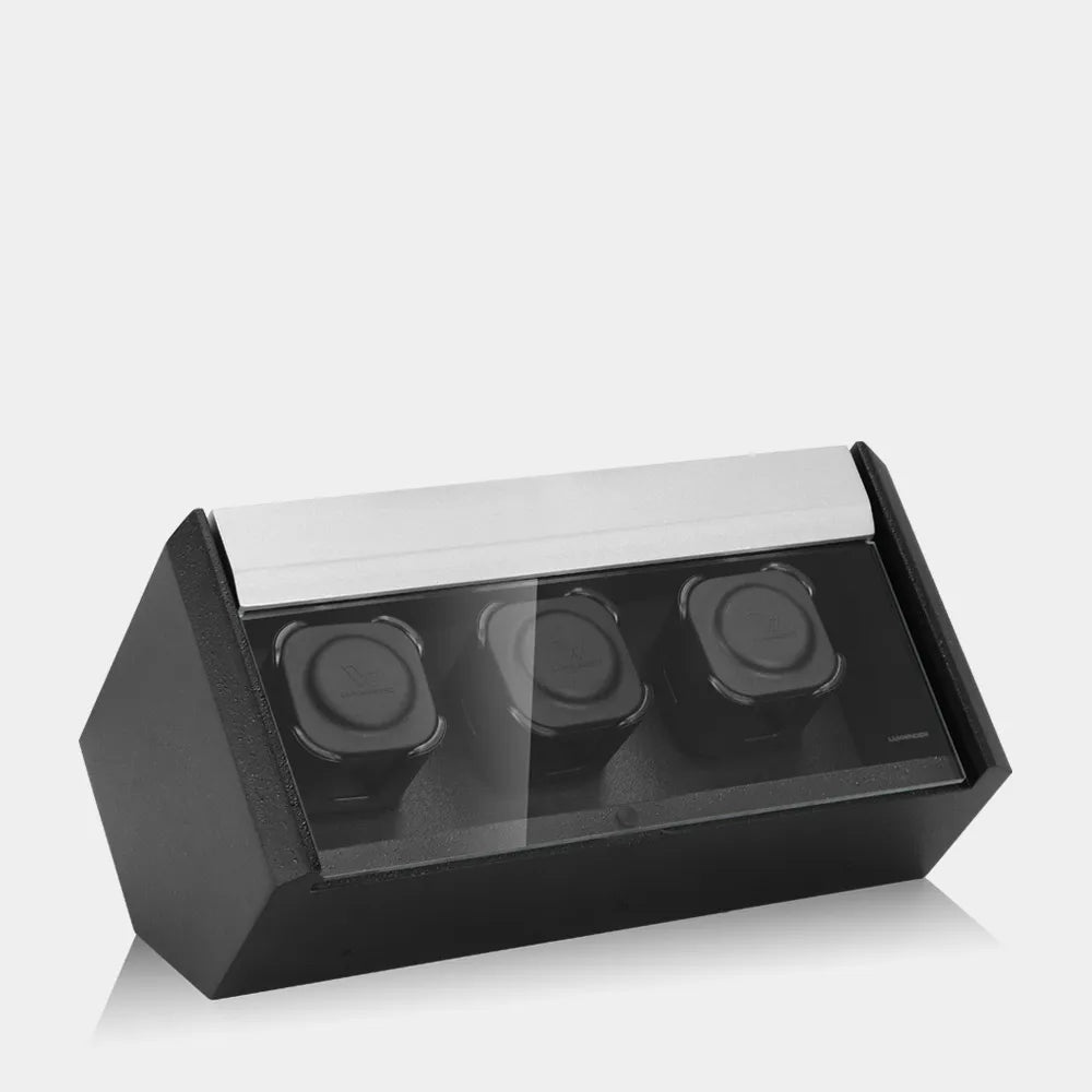 Carica Orologi Automatici - CARAT 3 Orologi Grigio / Nero-Le Remontoir-1