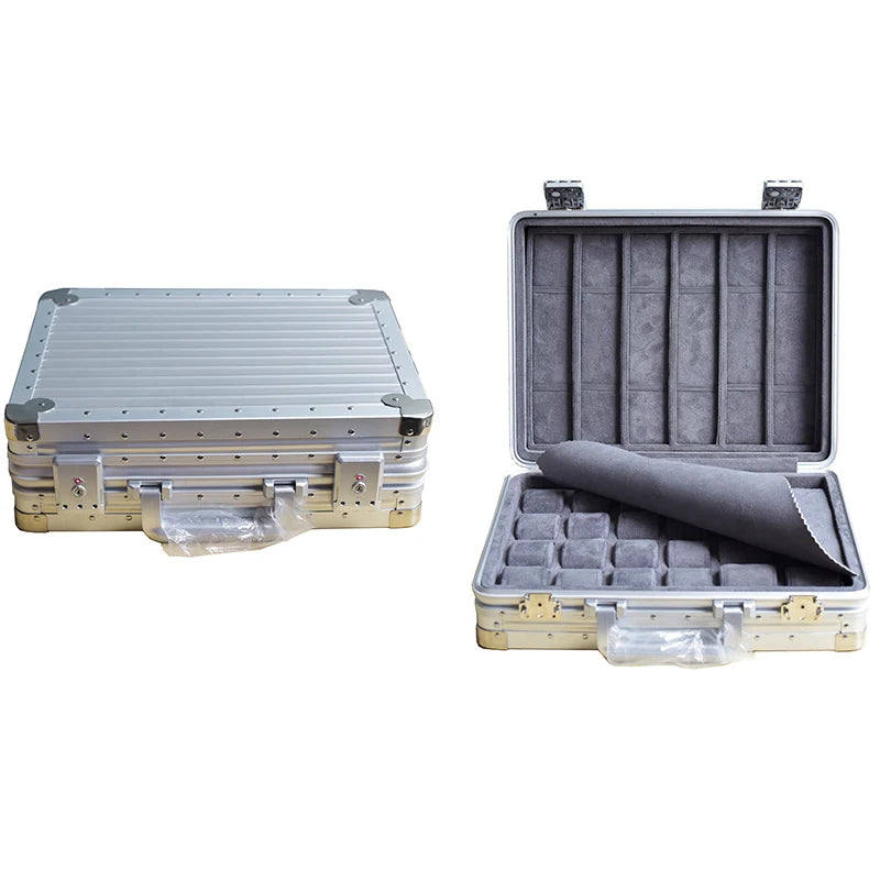 Valigia in alluminio leggero per 24 porta orologi-Le Remontoir-5