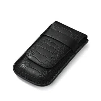 Porta orologi in pelle CROQ nero-Le Remontoir-1