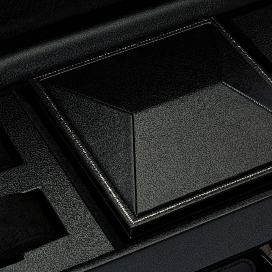 Carica orologi automatici triplo British Racing con porta orologi Nero-Le Remontoir-3