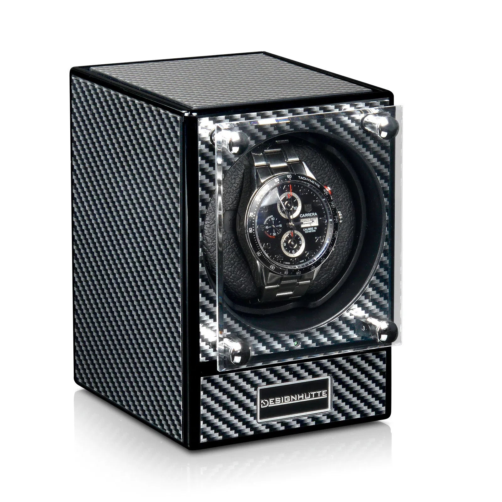 Carica Orologi Automatici - Guignol Piccolo 2.0 (senza adattatore di corrente) Lacca Carbonio-Le Remontoir-3