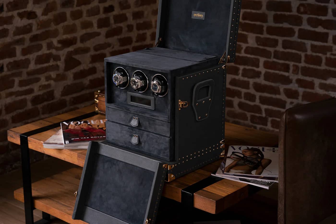 Carica Orologi - Trunk Toga Grigio Scuro-Le Remontoir-3