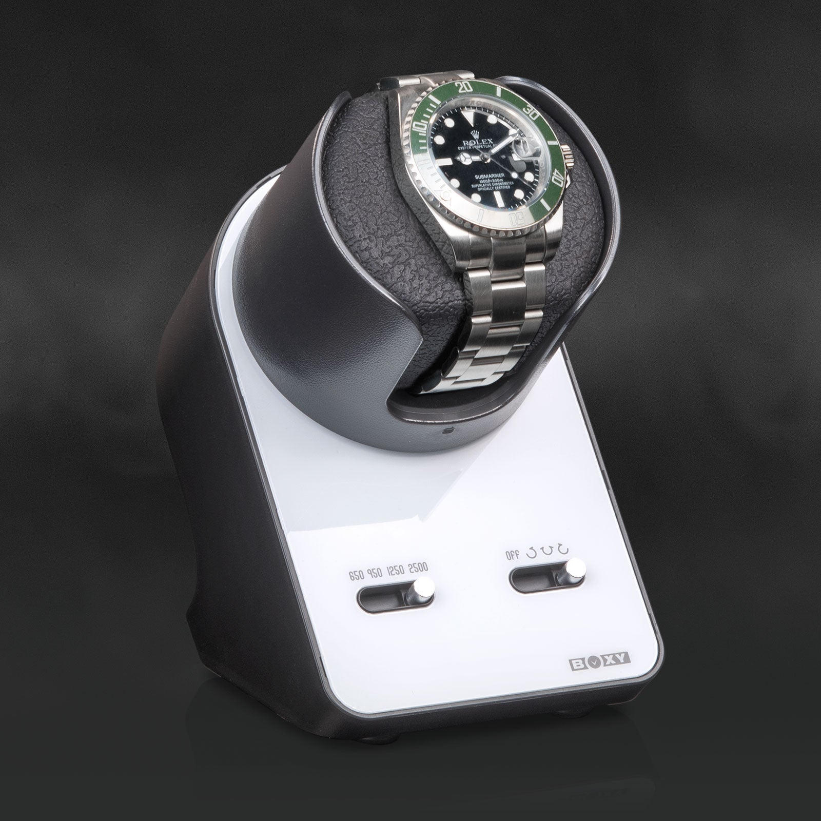 Carica Orologi Boxy BLDC Nightstand Singolo Bianco-Le Remontoir-5