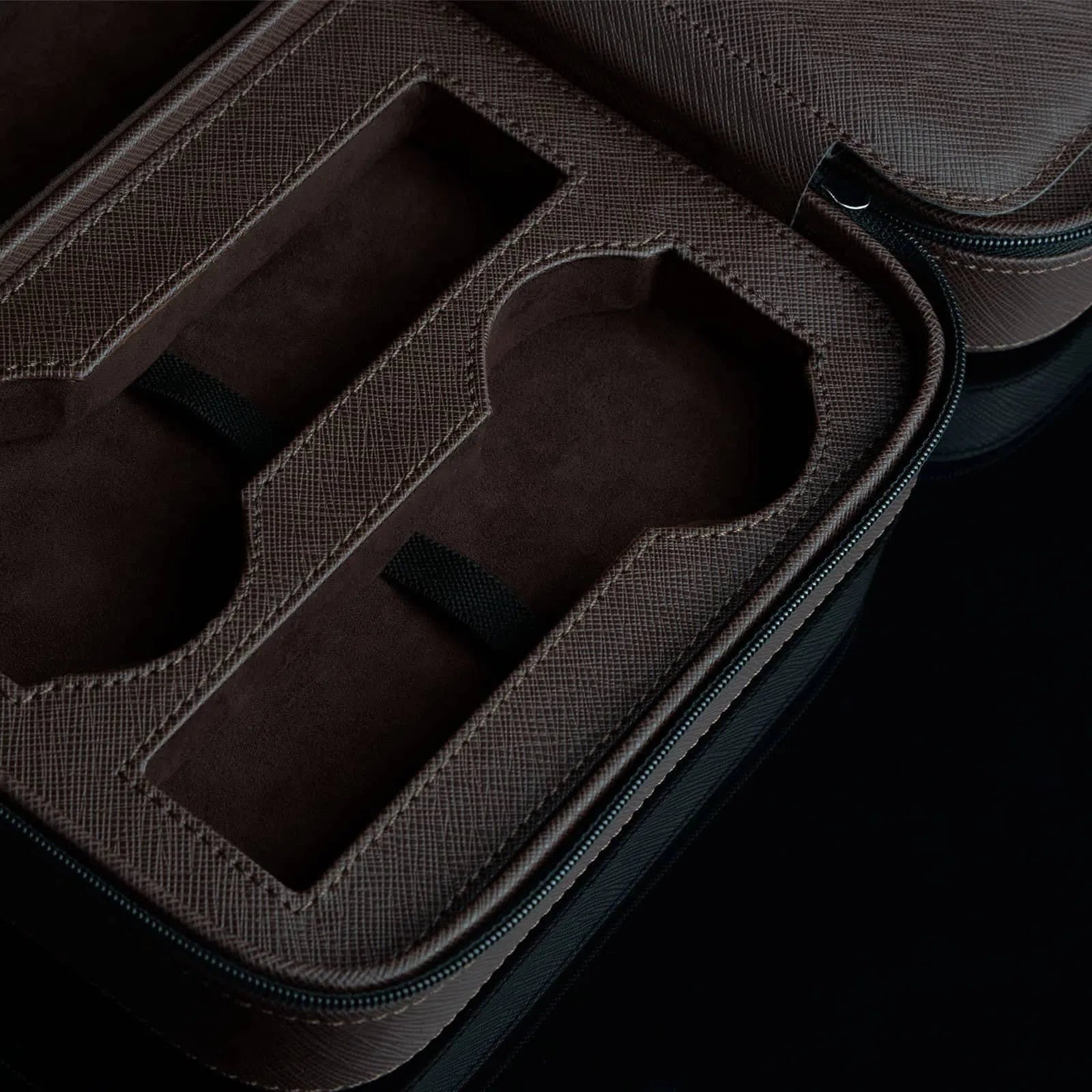 Porta Orologi - Lifestyle Saffiano Marrone-Le Remontoir-7