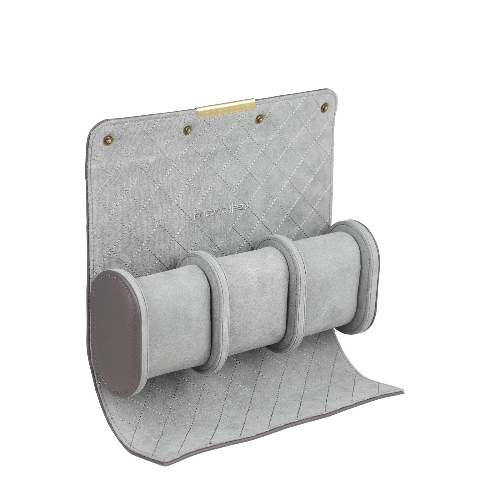 Porta Orologi - Roll Dinasty in Pelle per 3 Orologi Antracite-Le Remontoir-2