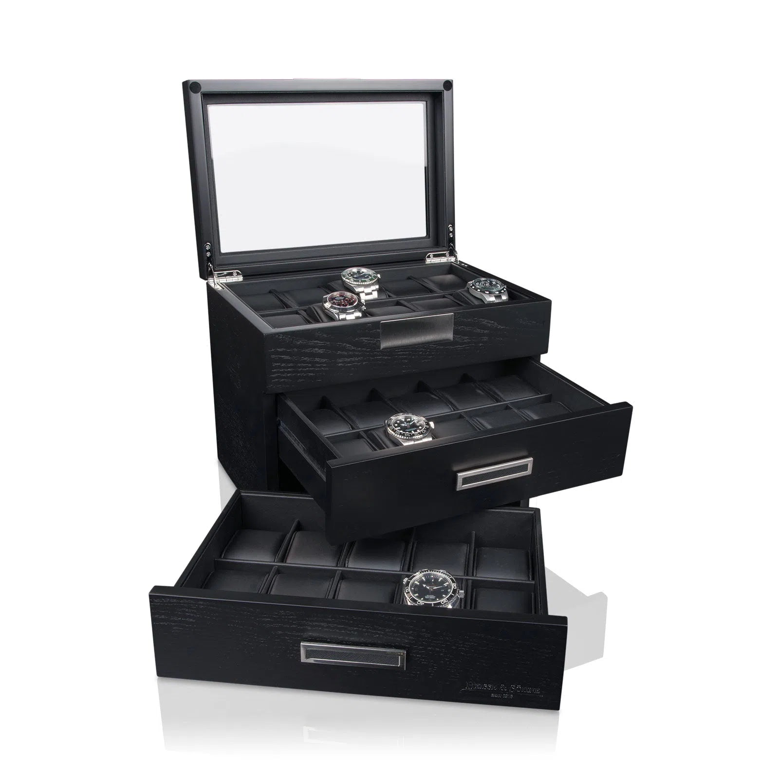 Porta Orologi - Monteray 30 Orologi Nero-Porta Orologi-3