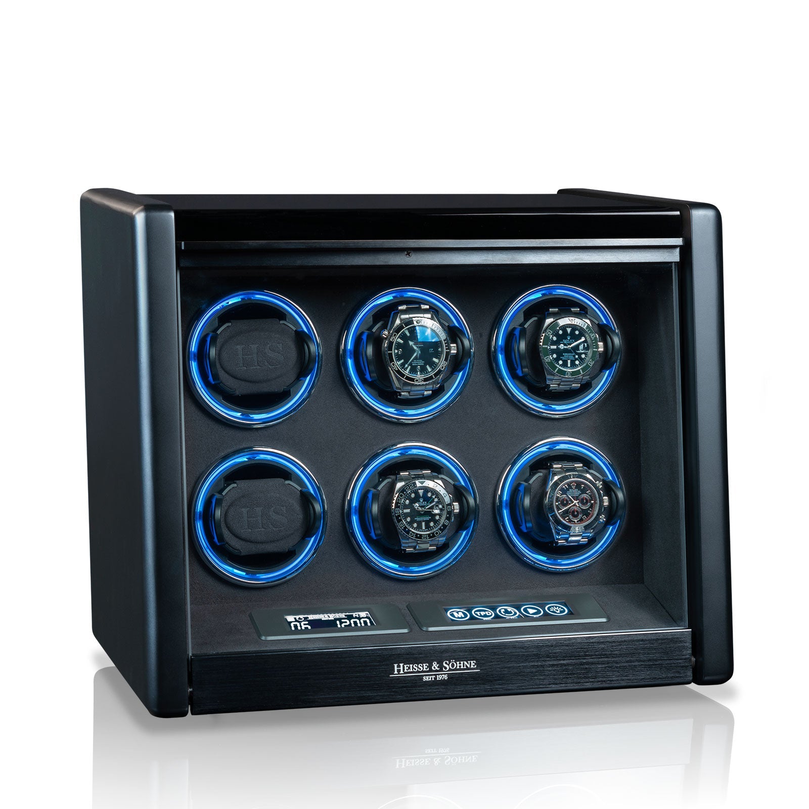 Carica Orologi Automatici - Madrid 6 Nero alta brillantezza-Le Remontoir-1