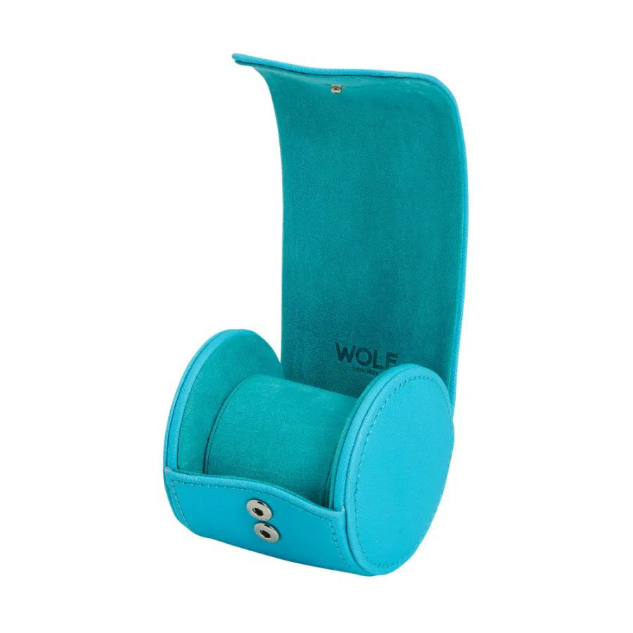 Custodia porta orologi semplice Tutti Frutti turchese-Le Remontoir-3
