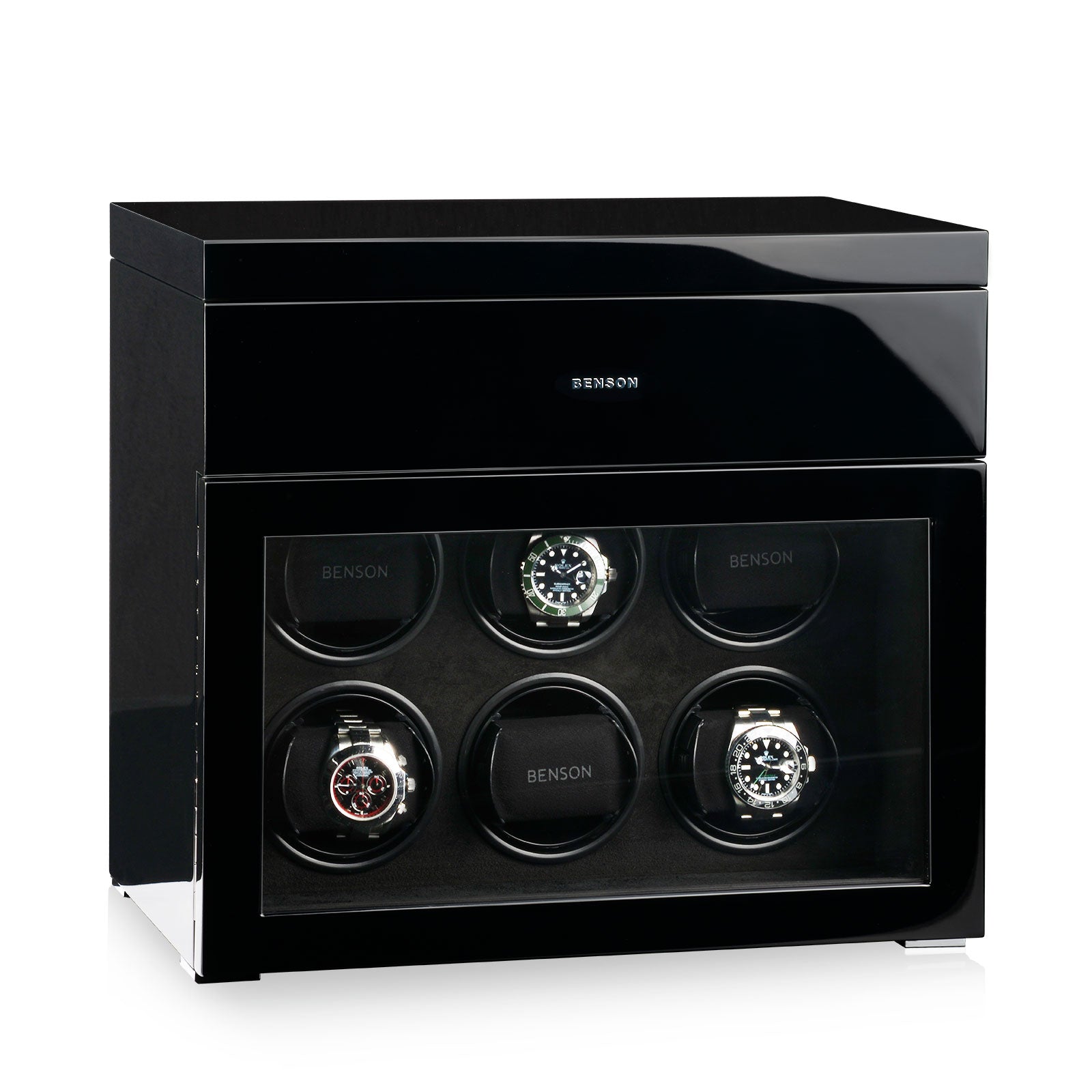 Carica Orologi Automatici - Nero Alta Lucentezza Serie 6-Le Remontoir-1