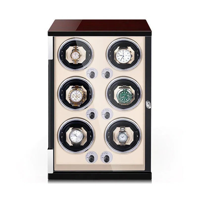 Carica Orologi Automatico - Classico Crema 6 Scomparti-Le Remontoir-1