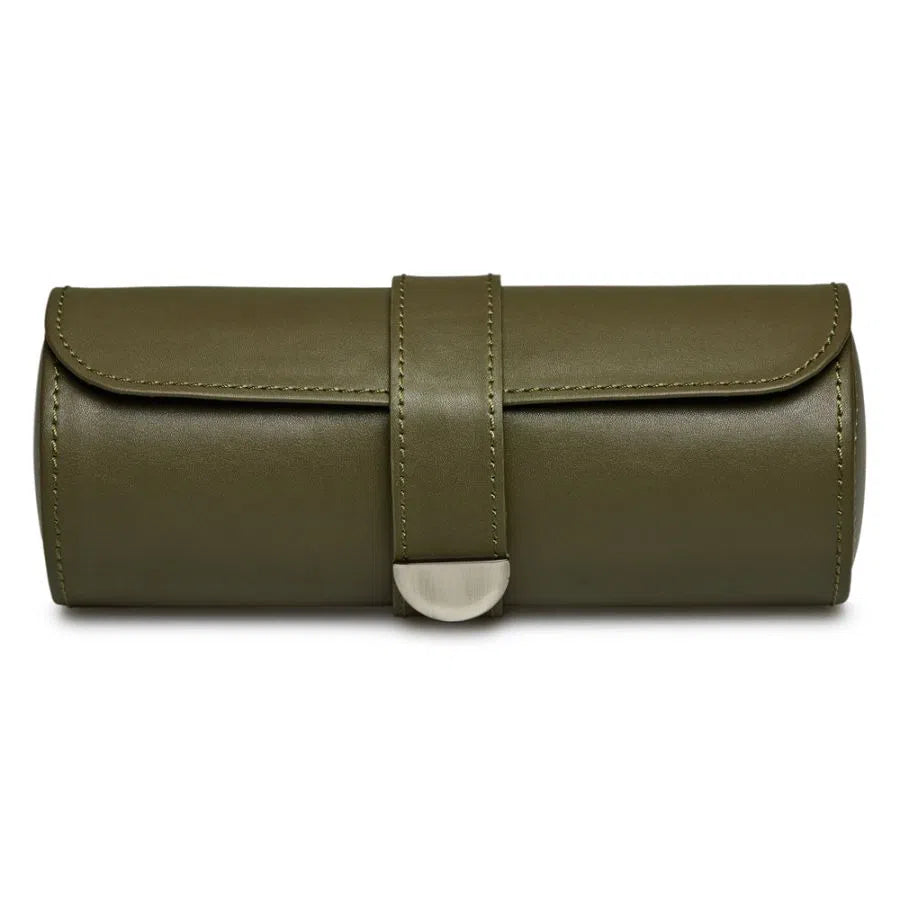 Rotolo per tre porta orologi Terra Oliva-Le Remontoir-1